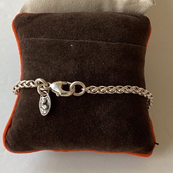 Island Cowgirl “At first glance” Silver Textured Bracelet - Picture 3 of 4